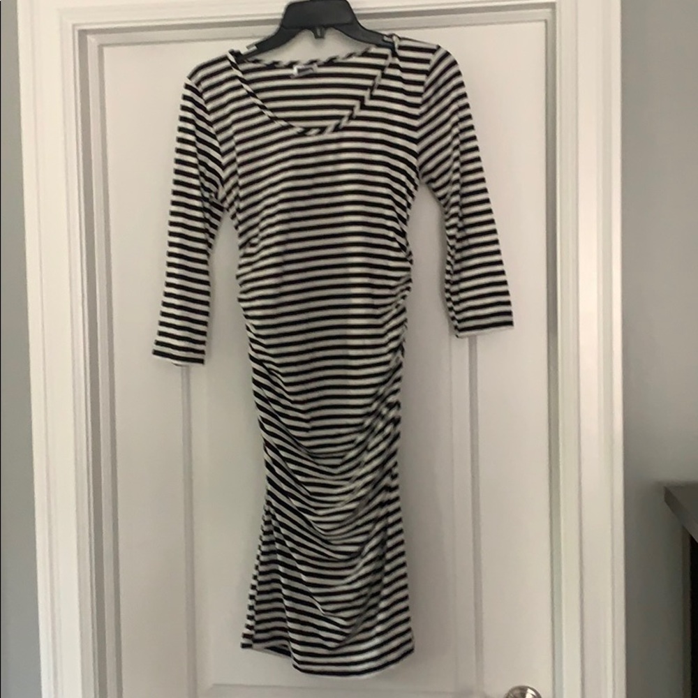 Nom Maternity Striped “Ellie” dress size Large